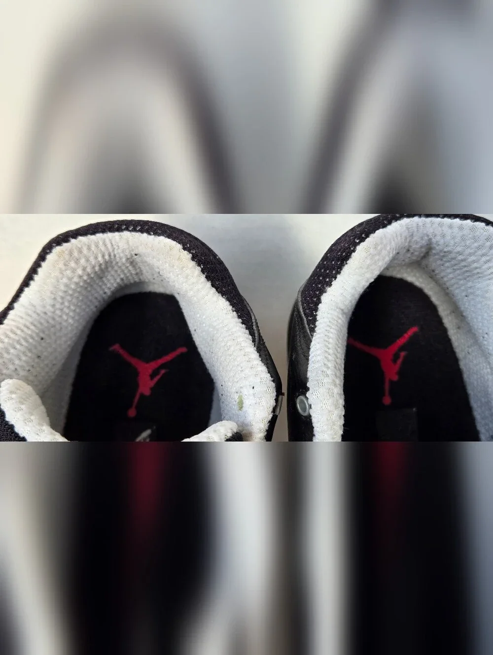 VNFS Nike Air Jordan Jumpman Team 1 Black White Red 644938-002 Size 9.5 OG Box